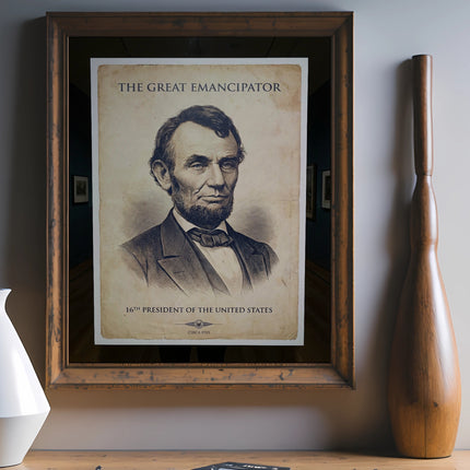 Abraham Lincoln, "The Great Emancipator," 16th President of the United States.