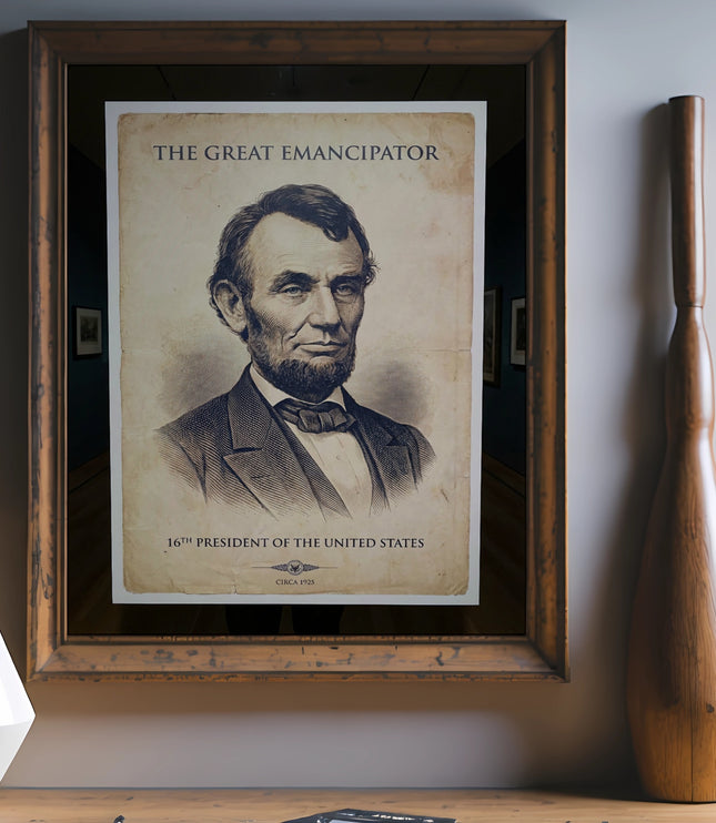 Abraham Lincoln, "The Great Emancipator," 16th President of the United States.