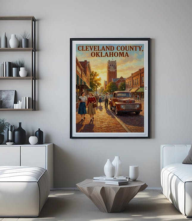 Vintage "Cleveland County, Oklahoma