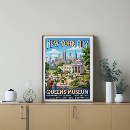 Poster for the Queens Museum in New York City.