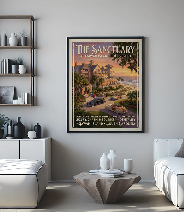 Poster for The Sanctuary at Kiawah Island Golf Resort vacation.