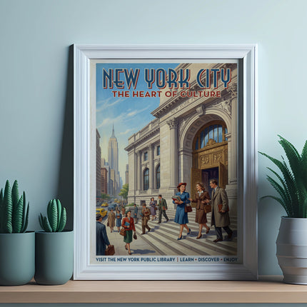 New York City: Visit the New York Public Library, the heart of culture.