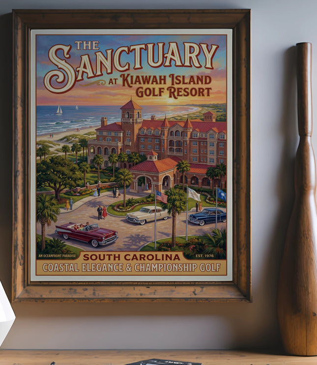 Poster of The Sanctuary at Kiawah Island Golf Resort, South Carolina.
