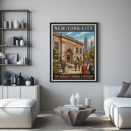 Poster for The Morgan Library & Museum, New York City.