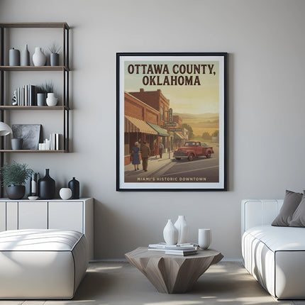 Retro Vintage Oklahoma Inspired Digital Download Wall Art