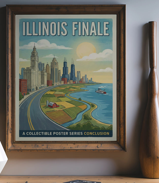 Poster for "Illinois Finale: A Collectible Poster Series Conclusion."