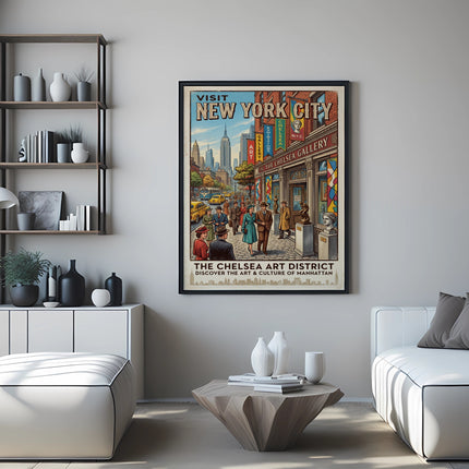 New York City poster for The Chelsea Gallery Art District.