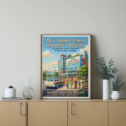 Poster for MUSC Shawn Jenkins Children's Hospital in Charleston, SC.