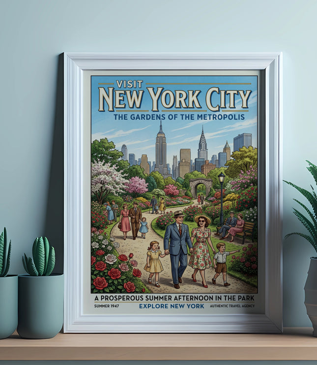 Visit New York City, The Gardens of the Metropolis, Summer 1947, Explore New York.
